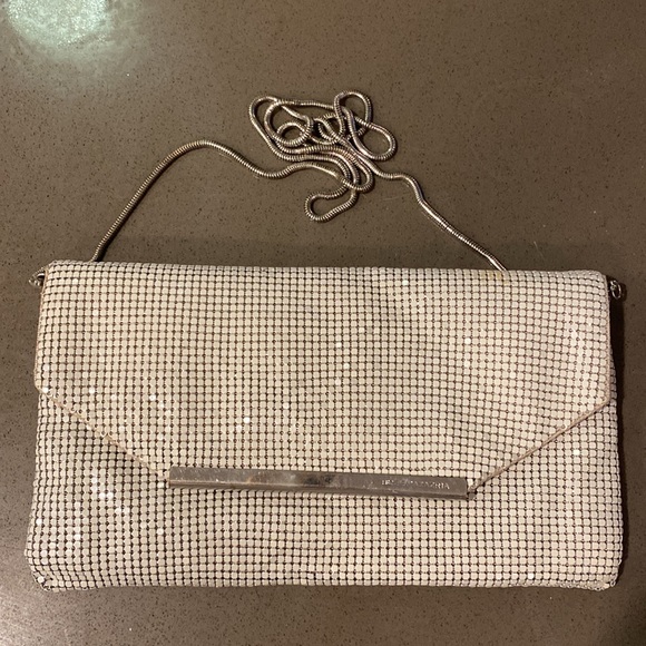 Bcbg white sequined small cross body purse. - Picture 7 of 7